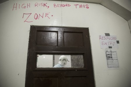 Isolation ward in Liberian clinic. Glenna Gordon for The Wall Street Journal